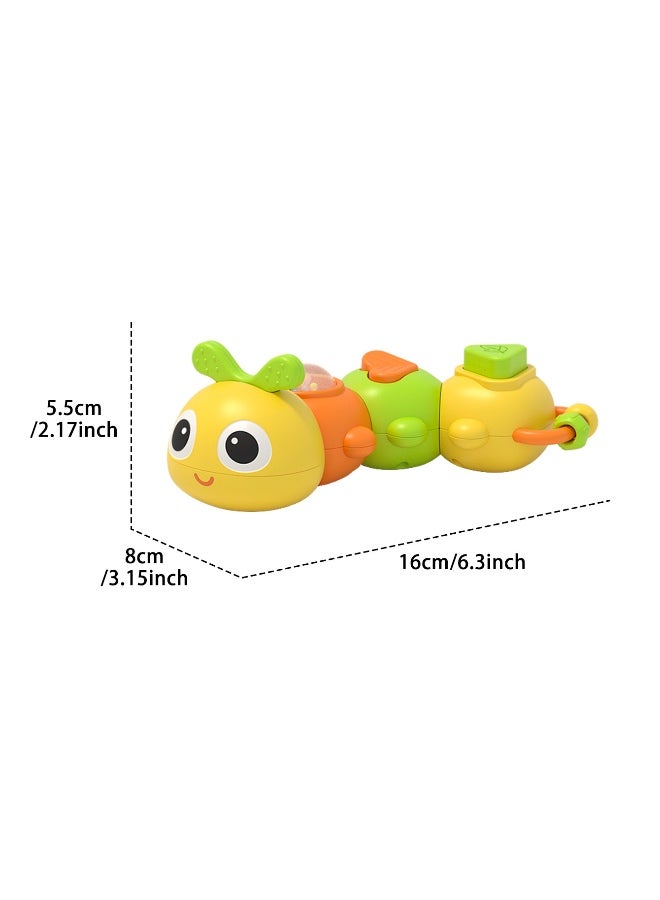 Baby Music Rattle Toy for 3-4-6-12 Months - Teething Toy with Music and Light, Montessori Learning Toy for Grasping Skills, Ideal Gift for Boys and Girls,Infant Sensory Toys - Image 4