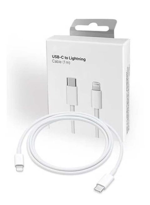 محول كيبل USB C إلى لايتنينج [مصدق عليه من ابل] متوافق - نوع سي لاجهزة ايفون 14 برو ماكس 13 12 11 X XS XR 8 بلس ايربودز يدعم توصيل الطاقة 1 متر