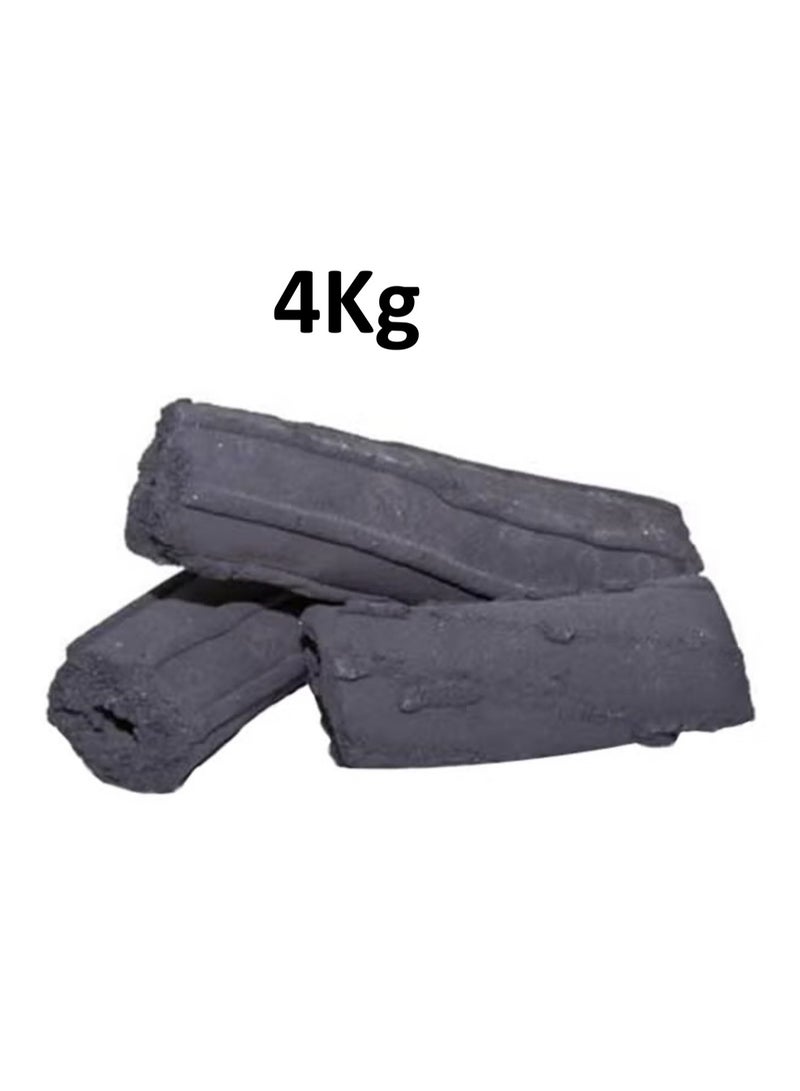 4KG Charcoal Briquettes Box for BBQ, Grill & Bakhoor | Long-Lasting, Smokeless, Fast Lighting Natural Coal - Image 1