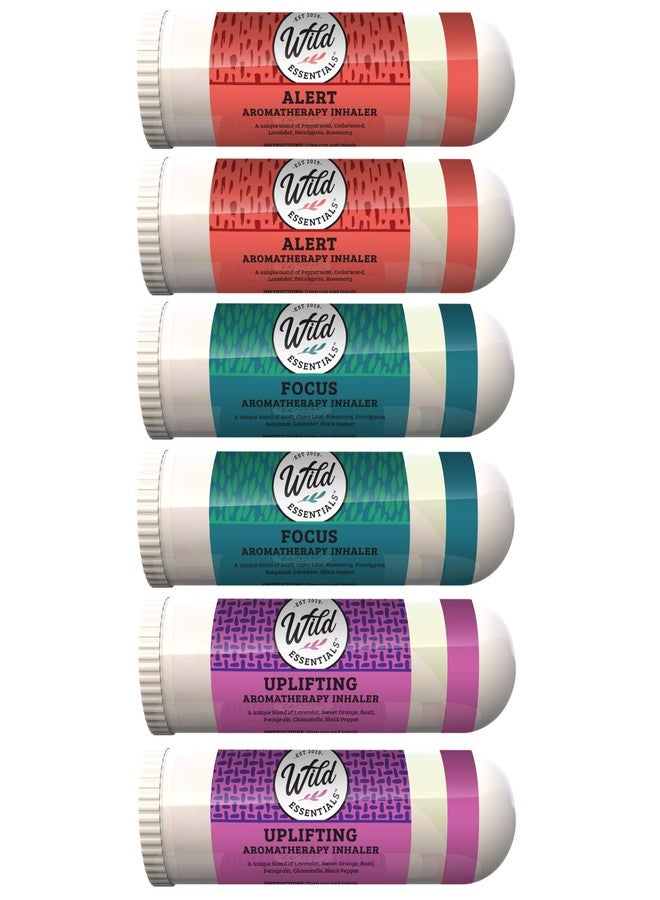 mEssentials Wild Essentials Concentration 6 Aromatherapy Nasal Inhaler Multi Pack Made with 100% Natural, Therapeutic Grade Essential Oils to Help You Keep Alert, Focused and Determined - Image 5