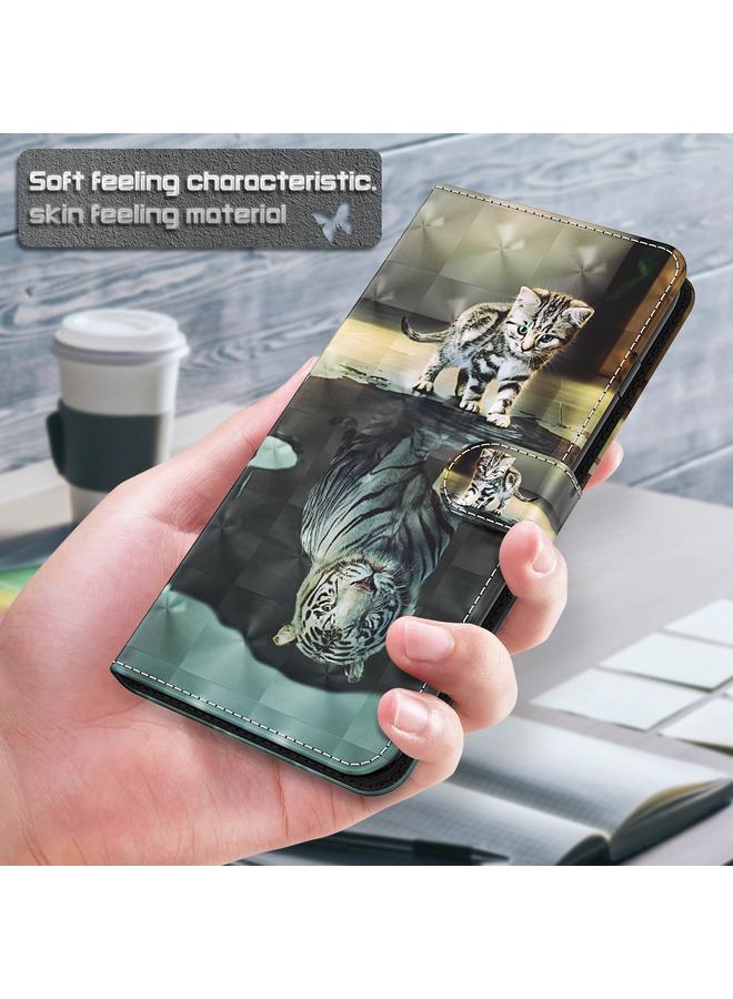 اس-توب جراب لهاتف Google Pixel 6 Pro بنمط رسم ثلاثي الأبعاد مصنوع من مادة TPU + جلد PU - Image 5
