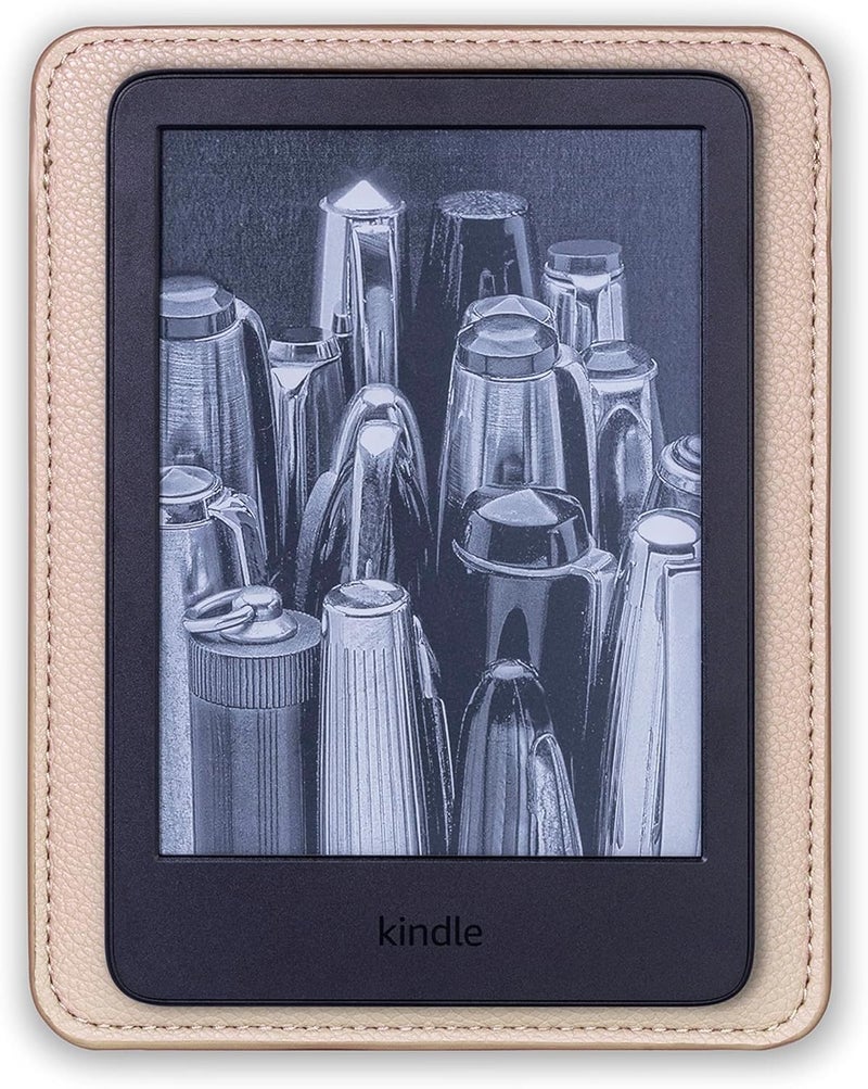 كومفيابل غلاف قارئ إلكتروني من كومفايبل متوافق بدقة مع كيندل 6 بوصة 2022، حافظة واقية من الجلد الصناعي، رملية - Image 4