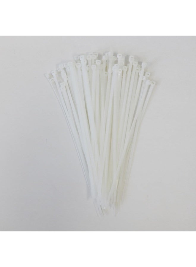Cable Ties, Made of Polyamide, 370 x 4.4mm, Clear Colour, Smooth Rounded Edges, Super Durable, Self-Locking Cable Ties - Image 2