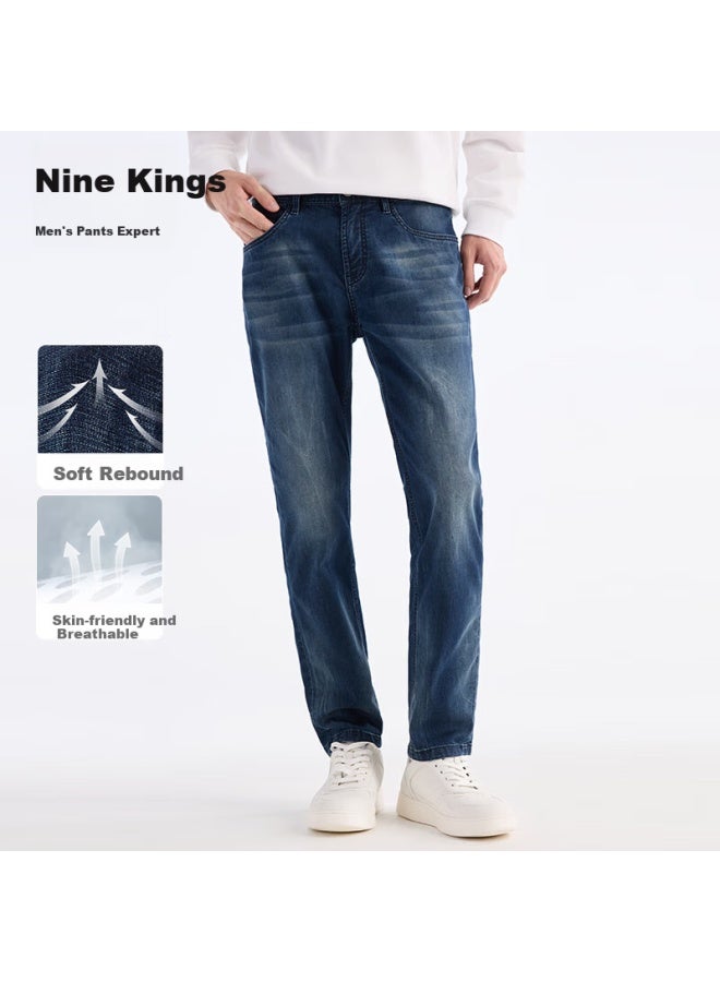 Joeone Men's Jeans Denim Pants S25 Spring Comfortable Breathable Elastic Long Pants For Men - Image 1