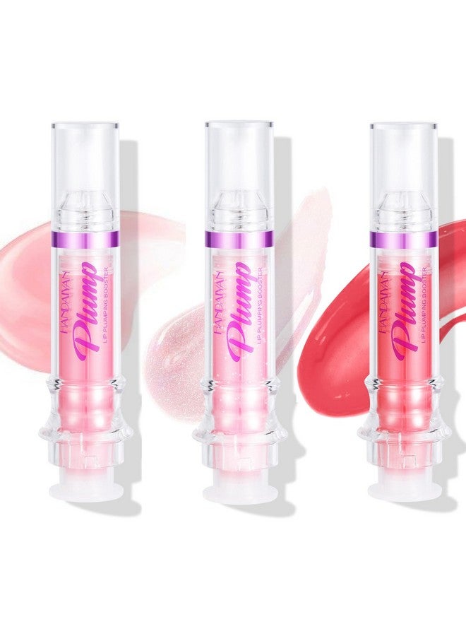 BAISEN DIARY 3PCS Plumping Lip Oil With Chili Extract - Fuller Lips Instantly! Ultra-Hydrating & Nourishing, Glossy Finish Lip Glow Oil, Lip Plumping Booster Plump, Smooth, Define Your Lips Naturally (#01#02#04) - Image 1