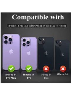 DIGI CORE iPhone 14 Pro Camera Lens Protector Compatible With Apple iPhone Keep Original Camera HD Glass iPhone 14 Pro Max Camera Lens Protector Purple  - Image 3