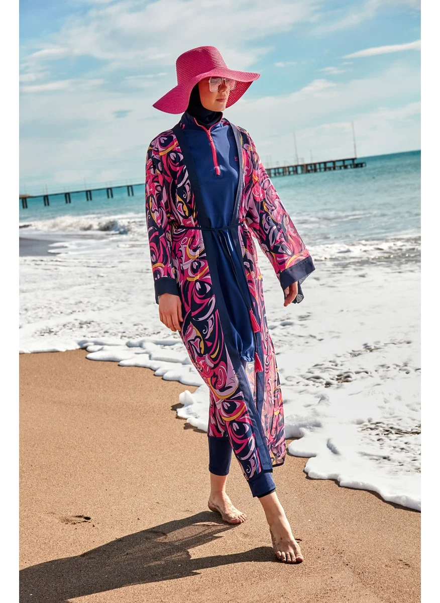 Marina Patterned Kimono Kaftan P2416