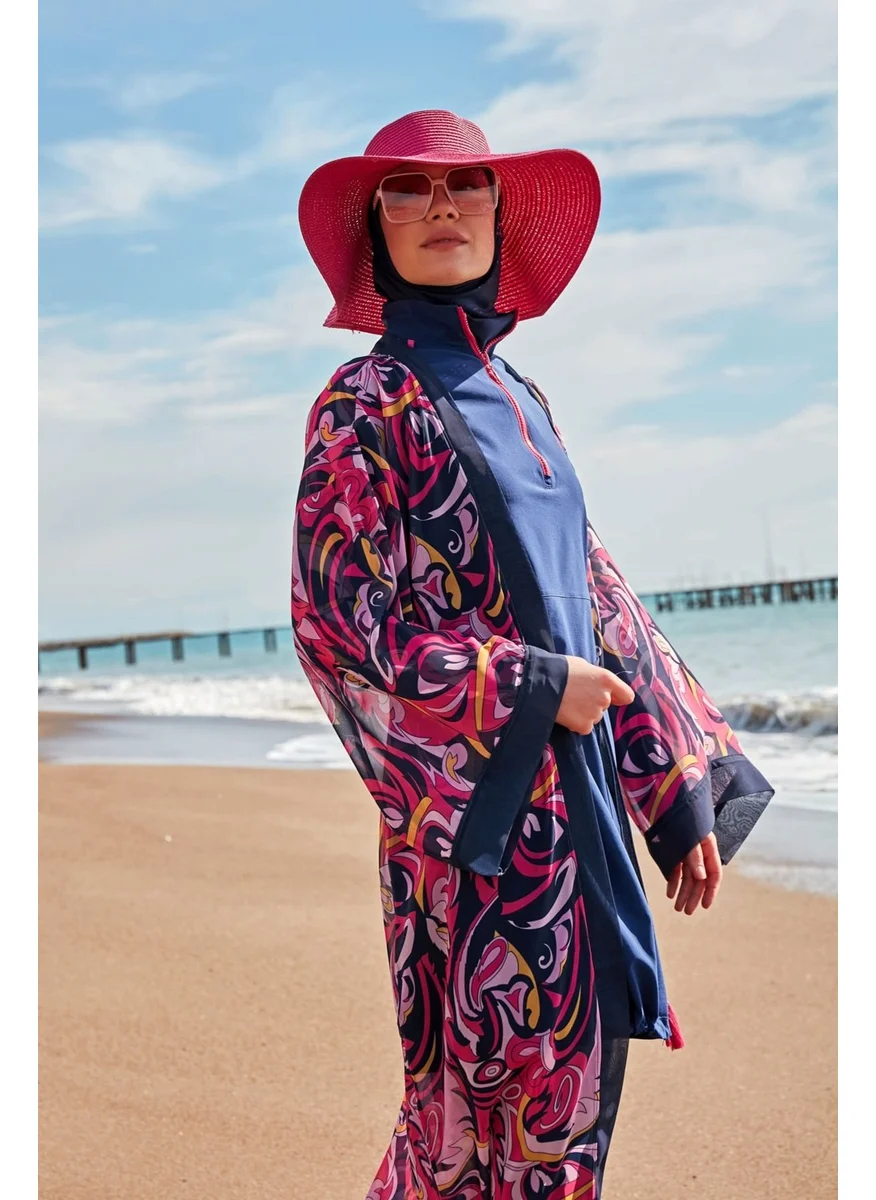 Marina Patterned Kimono Kaftan P2416