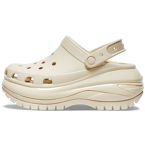 Crocs Mega Crush Clog - Unisex Clogs - Thermoplastic Upper - Adjustable Ankle-Sling - Flexible - Rubber Tread Bone Men's 7, Women's 9 Medium - Image 3