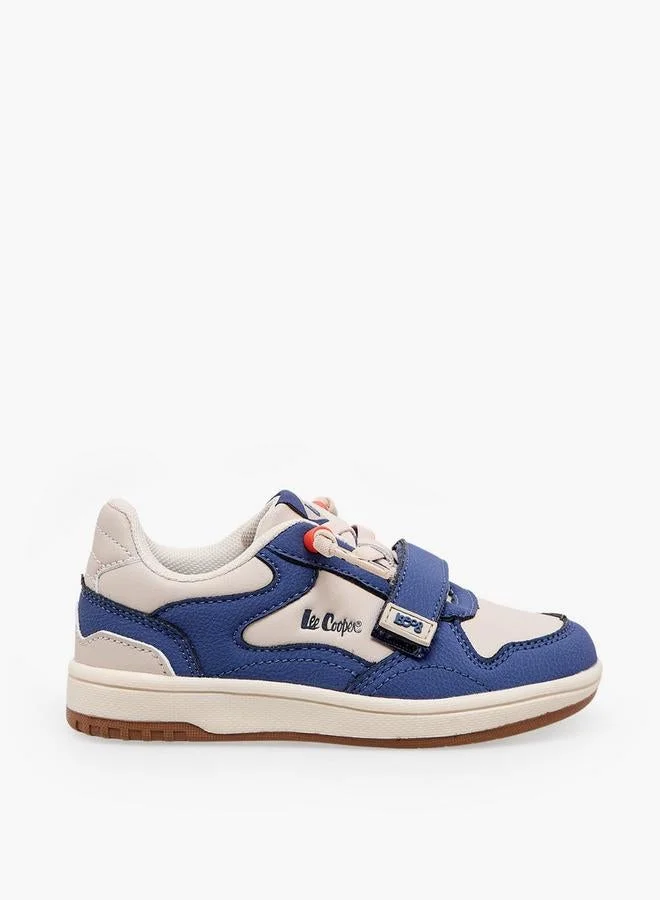 لي كوبر Boys Lace Up Ankle School Sneakers