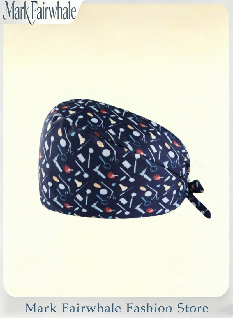 Mark Fairwhale New Cartoon Printed Three Piece Medical Work Cap - Image 3