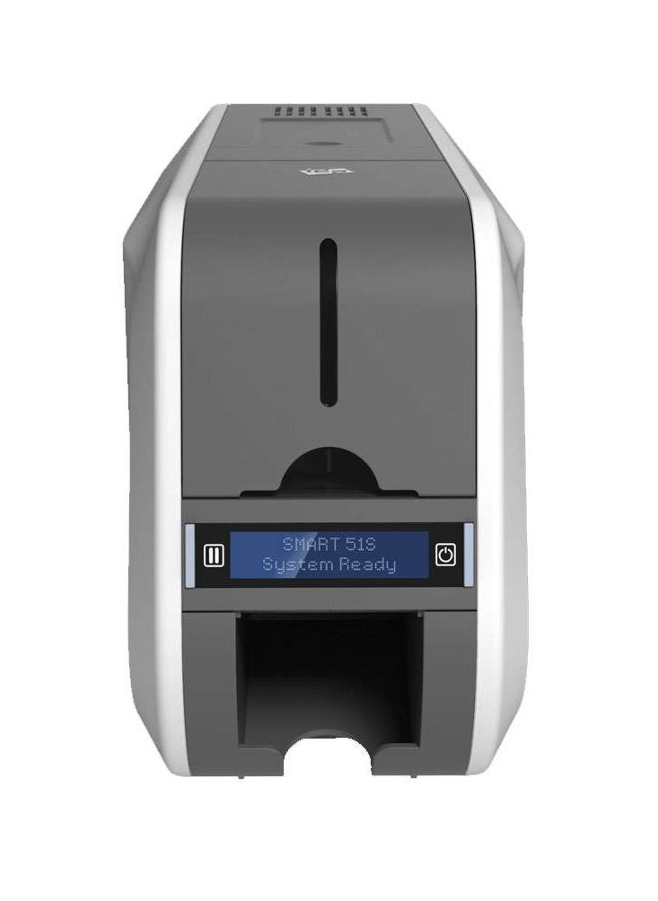اي دي بي - طابعة كروت بلاستيكية 51S – طابعة بطاقات PVC ملونة للموظفين والعملاء والطلاب – لطباعة بطاقات الهوية، بطاقات العضوية، بطاقات الدخول والوفاء – طباعة وجه واحد عالية الجودة للمكاتب والمدارس والشركات - Image 1