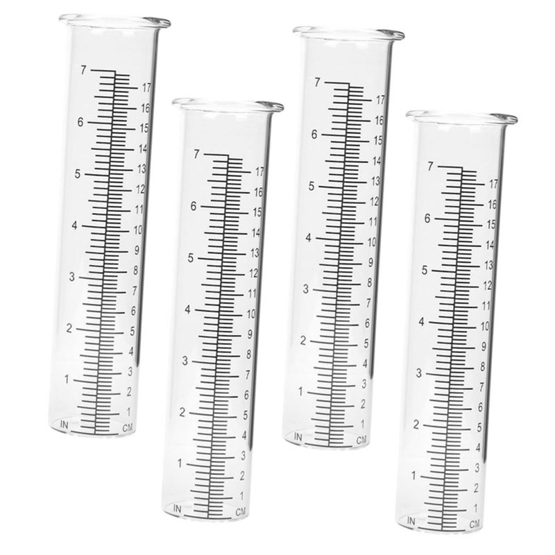 4Pcs Outdoor Rain Gauge With Easy Read Scale Garden Rain Measuring Tube - Image 2