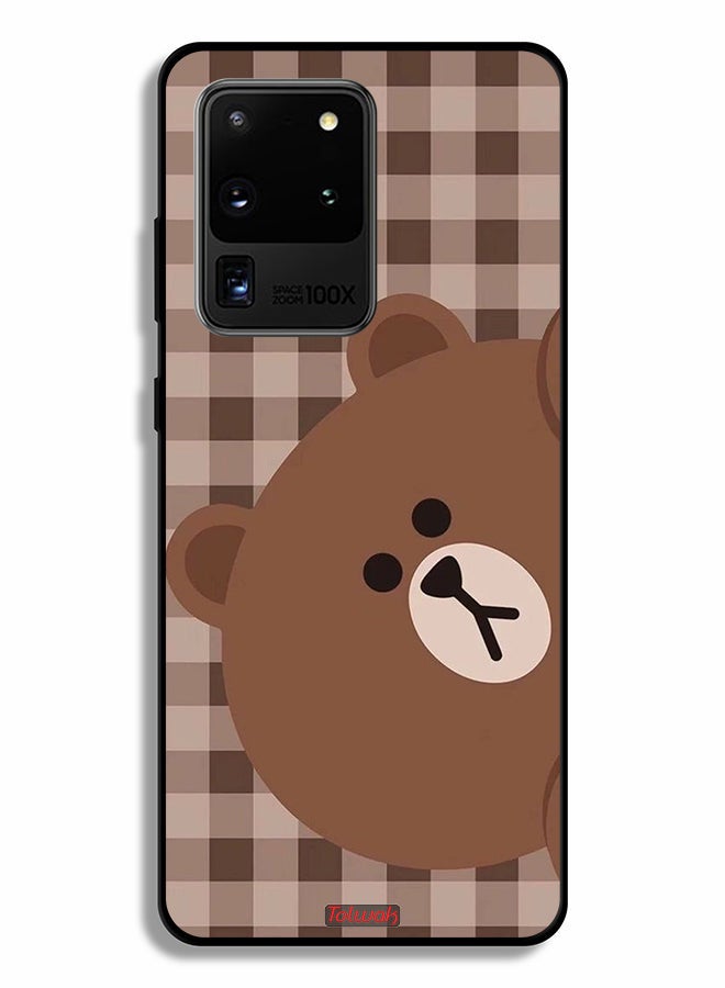 Tolwak Samsung Galaxy S20 Ultra Protective Case Cover Teddy Bear - Image 2