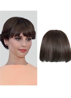 Dark Brown Flat Bangs