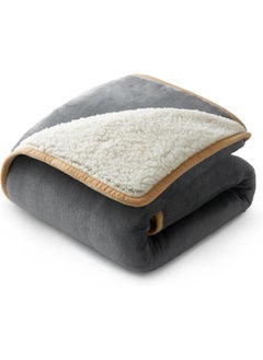 Bedsure Bedsure Waterproof Dog Blankets for Small Dogs - Small Cat Blanket Washable for Couch Protection- Sherpa Fleece Puppy Blanket, Soft Plush Reversible Throw Furniture Protector, 25"X35", Grey  - Image 1