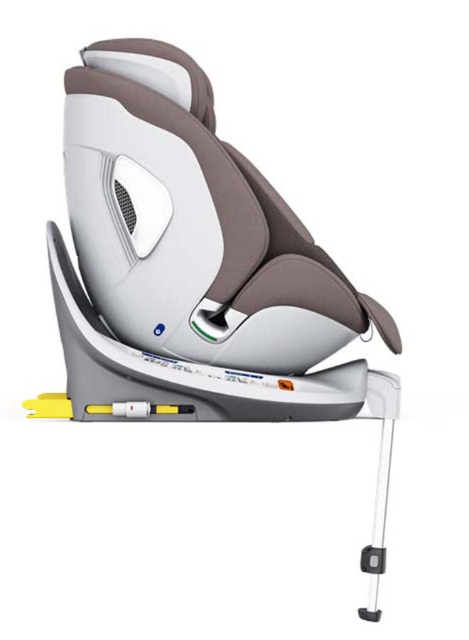 Leclercbaby AURA 360° Rotating i-Size Car Seat with Ventilation & SIPS, 40-150 cm – Truffle - Image 4