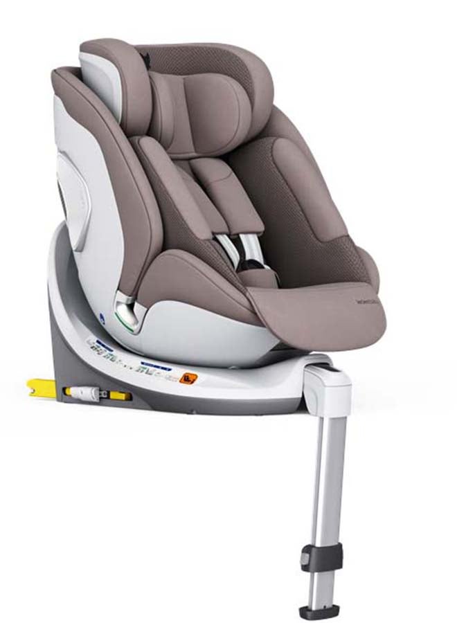 Leclercbaby AURA 360° Rotating i-Size Car Seat with Ventilation & SIPS, 40-150 cm – Truffle - Image 5