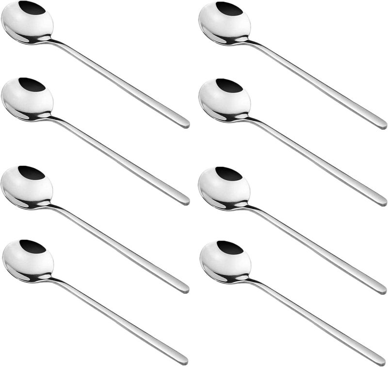 SZLFSX 18 Pack Stainless Steel Espresso Spoons, findTop Mini Teaspoons Set for Coffee Sugar Dessert Cake Ice Cream Soup Antipasto Cappuccino, 5.1 Inch - Image 1
