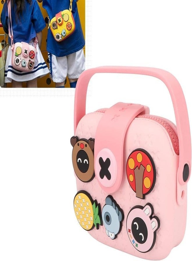 Oupstrive Cartoon Soft Silicone Sling Bag for Girls - Cute Crossbody Shoulder Bag, Lightweight Mini Purse for Kids, Stylish Sling Bag for Toddlers & Girls (Multicolor. Pack of 1) - Image 3