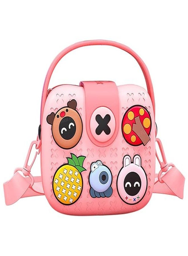 Oupstrive Cartoon Soft Silicone Sling Bag for Girls - Cute Crossbody Shoulder Bag, Lightweight Mini Purse for Kids, Stylish Sling Bag for Toddlers & Girls (Multicolor. Pack of 1) - Image 1