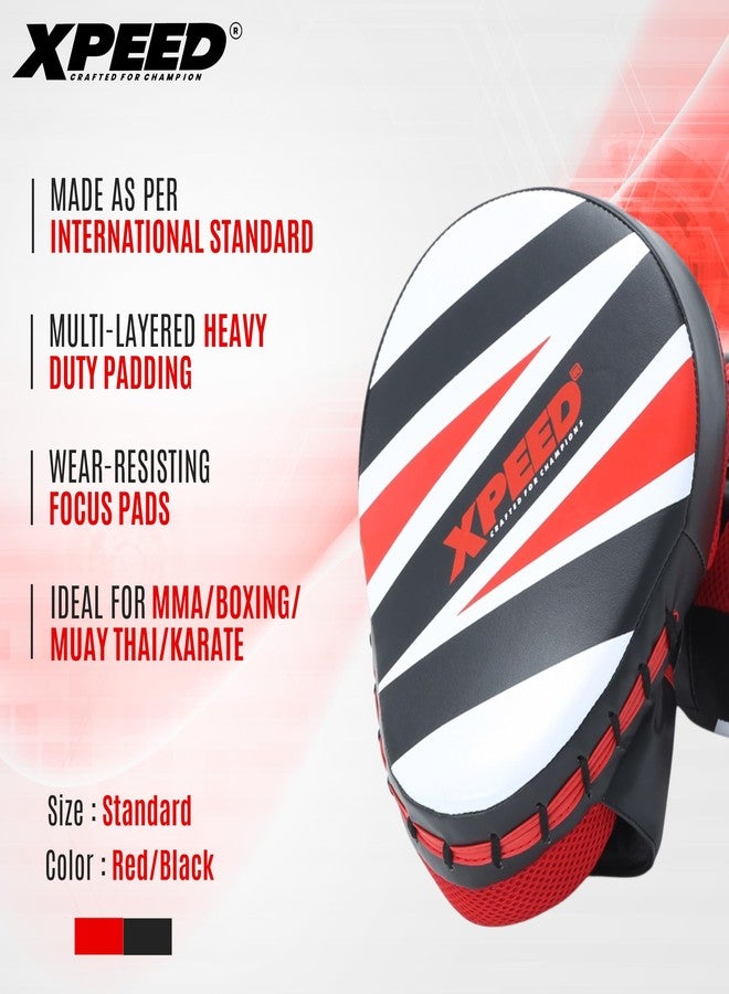 Xpeed Unbeatable PU Curved Focus pad for Boxing|| Kicking || Muay Thai & Martial Arts || Training Punching Focus Target Pads for Men & Women (Pair of 1) - Image 3
