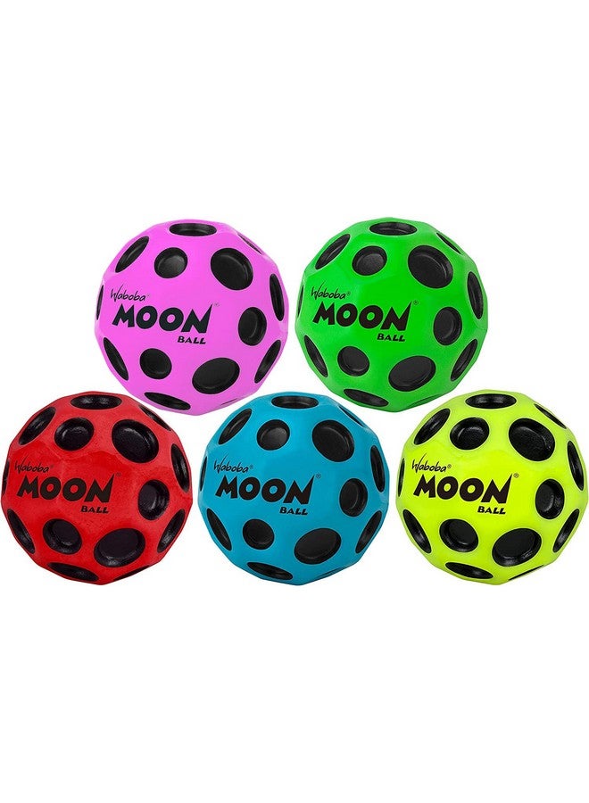 Waboba Moon Ball 5 Pack - Bounces Out of This World - Original Patented Design - Craters Make Pop Sounds - Easy to Grip (Pack of 5) - Image 2