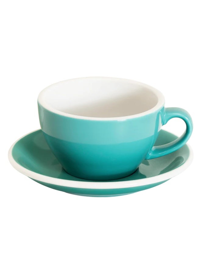 Loveramics Egg 250ml Porcelain Cappuccino Cup And Saucer Teal