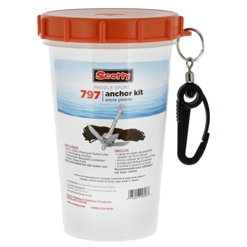 Scotty #797 Anchor Pack w/ 1.5-Pound Anchor Line in Watertight Jar,BLACK,Small - Image 1