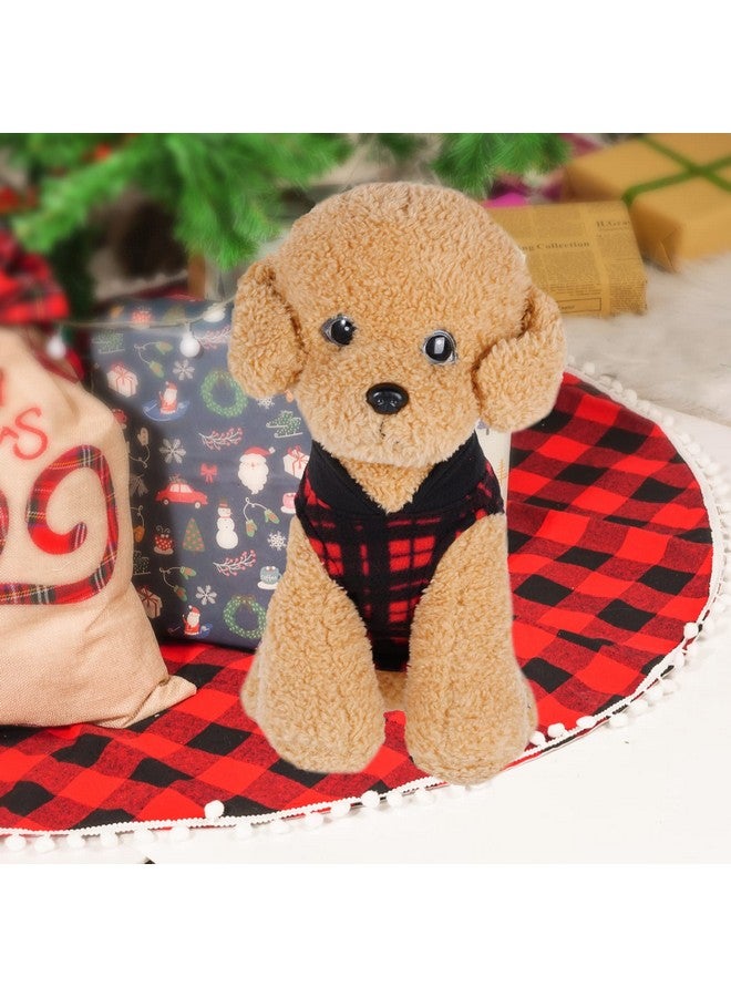 Rbenxia Buffalo Plaid Dog Sweaters with Leash Ring - Soft Fleece Vest Jacket Pet Clothes Winter Outfits for Small Puppy Cat Pets (Medium) - Image 5