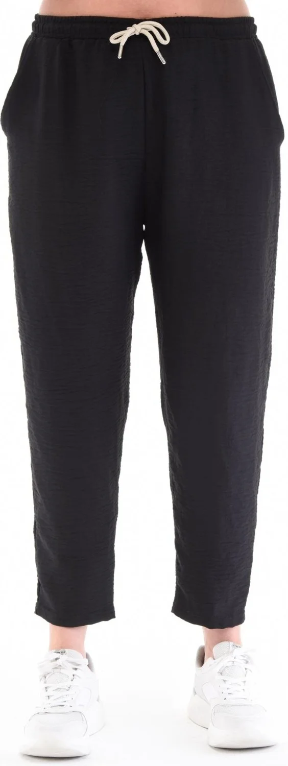 Cedy Denim Women's Plus Size Synthetic Linen High Waist Elastic Skinny Leg Mom Pants C611
