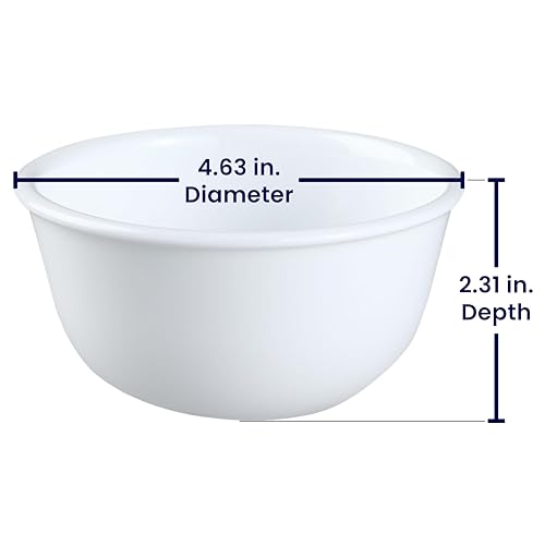 Corelle Coordinates Corelle Livingware Winter Frost White 11-Oz Dessert Bowl (Set of 4) by Corelle Coordinates - Image 2