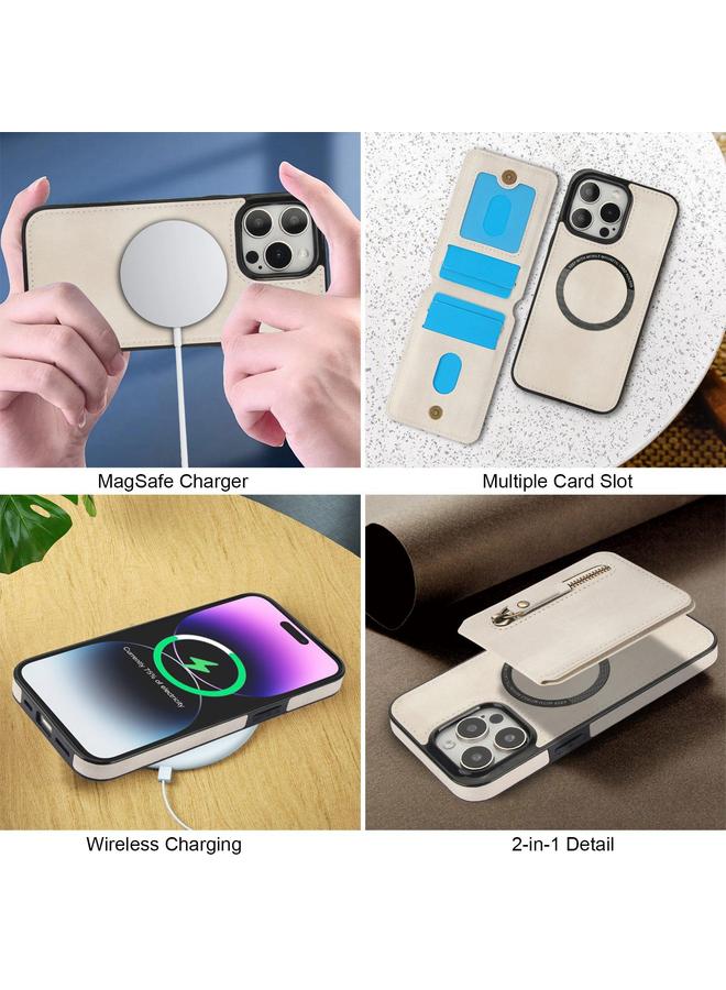 اس-توب جراب لهاتف iPhone 13 Pro مزود بسحاب ومحفظة من الجلد مع غطاء خلفي من MagSafe - Image 4