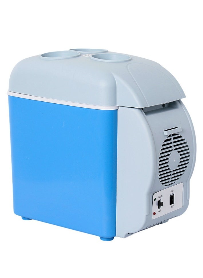 Generic Car Refrigerator, Dc 12V 37W 7.5L Portable Mini 3 Beverage Placement Seats Food Refrigeration Goods Stored Car Fridge Freezer Cooler Warmer Refrigerator for Camping Trave  - Image 1