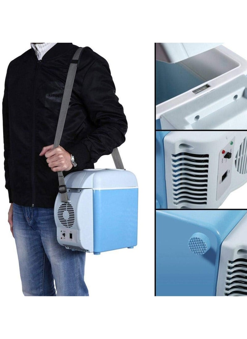 Generic Car Refrigerator, Dc 12V 37W 7.5L Portable Mini 3 Beverage Placement Seats Food Refrigeration Goods Stored Car Fridge Freezer Cooler Warmer Refrigerator for Camping Trave  - Image 3