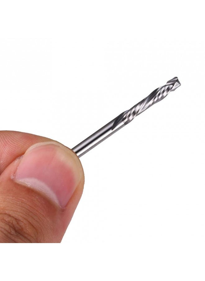 Generic Hozly 1/8 Inch Shank Carbide End Mills(3.175X17Mm) Up And Down Cut Cnc Spiral Router Bits 2 Flutes Milling Cutter For Engraving Milling 3D Sculpturing Roughing Composite Multilayer Pack Of 5  - Image 3