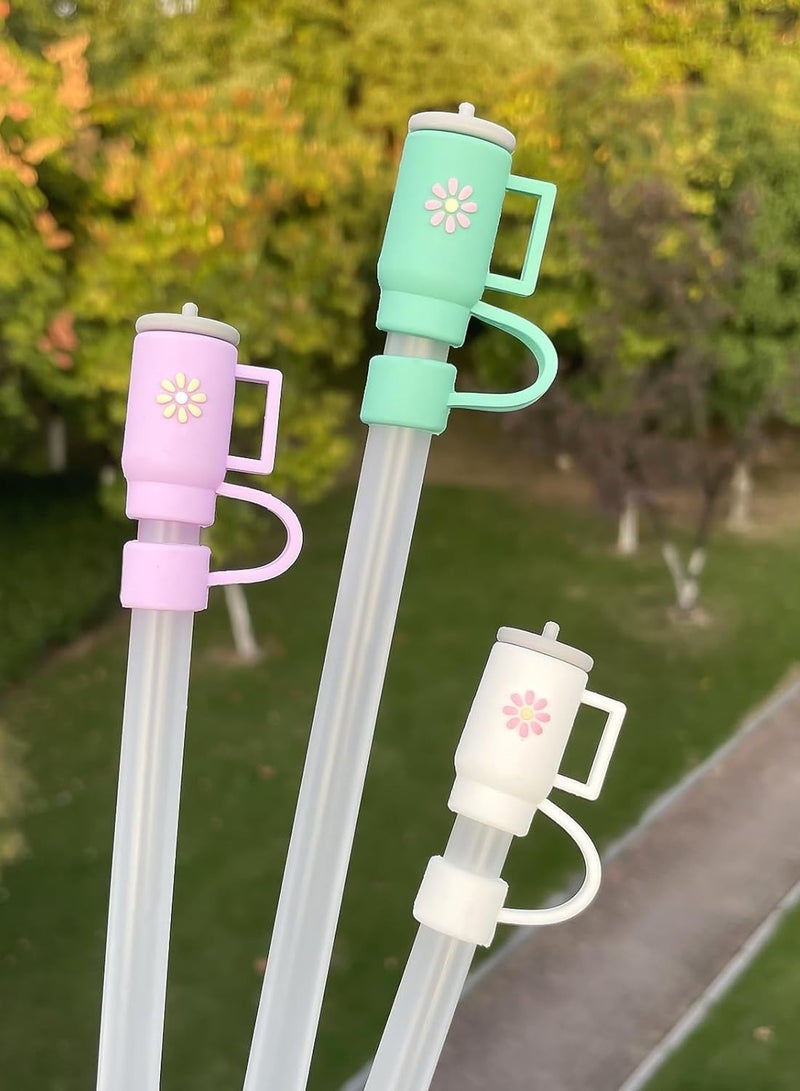 Straw Covers 10Pcs Straw Lids Straw Topper, Accessories Cup Cover for Stanley 30&40 Oz Reuseable Straw Spill Stopper  - Image 3