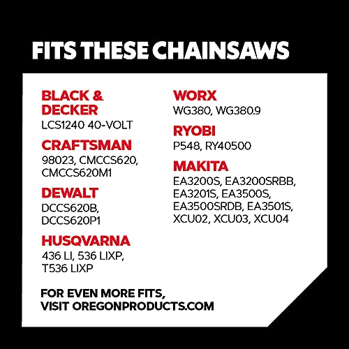 Oregon R45 AdvanceCut Chainsaw Chain for 12-Inch Bar, 45 Drive Links, low-kickback chain fits Dewalt, Craftsman, Makita and more - Image 2