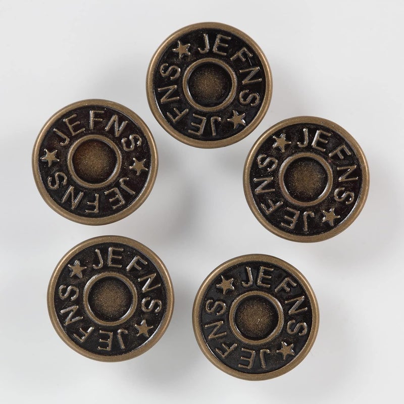 MASONEE 20 Set 17mm Replacement Jeans Buttons - Metal Snap Denim Buttons Kit with Rivets - Image 2
