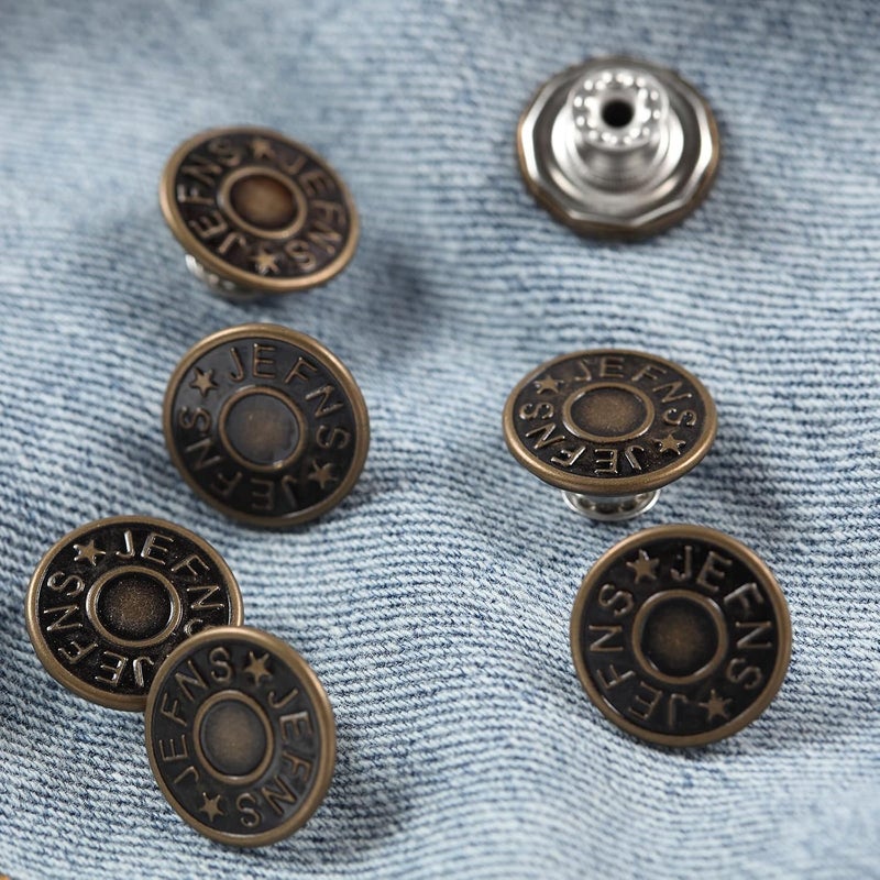 MASONEE 20 Set 17mm Replacement Jeans Buttons - Metal Snap Denim Buttons Kit with Rivets - Image 4