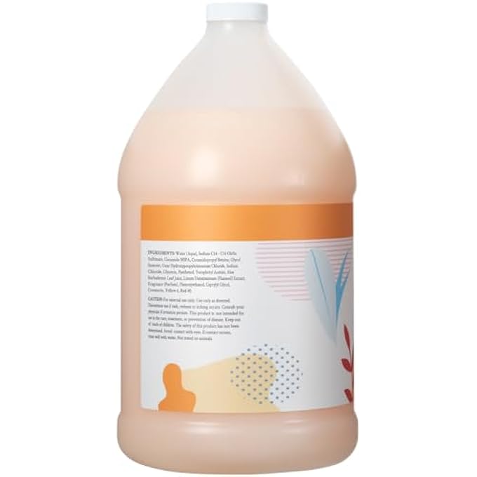ginger lily farms BOTANICALS MOISTURIZING SHAMPOO FOR ALL HAIR TYPES, COCO MANGO, 100% VEGAN & CRUELTY-FREE, COCONUT MANGO SCENT, 1 GALLON (128 FL OZ) REFILL - Image 3
