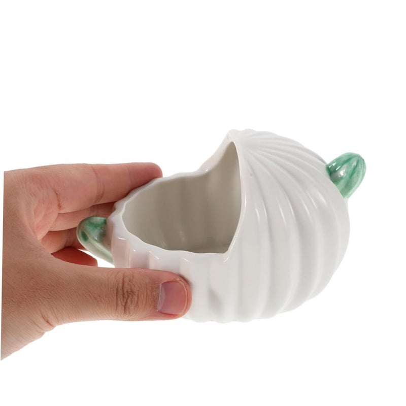 3 Piece Ceramic Hamster Sand Bath Cactus Small Animal Shower Tub for Gerbils Hedgehogs Mice Rats - Image 5