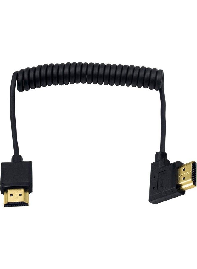 Duttek كابل اتش دي ام اي 4K اتش دي ام اي إلى اتش دي ام اي كابل رقيق للغاية بزاوية يسار موصل اتش دي ام اي ذكر إلى ذكر كابل ممتد ملفوف لتلفاز 3D و 4K الترا اتش دي عصا اتش دي ام اي كابل 2.0 محول تمديد (موسع اتش دي ام اي) (1.2م 4قدم) - Image 1