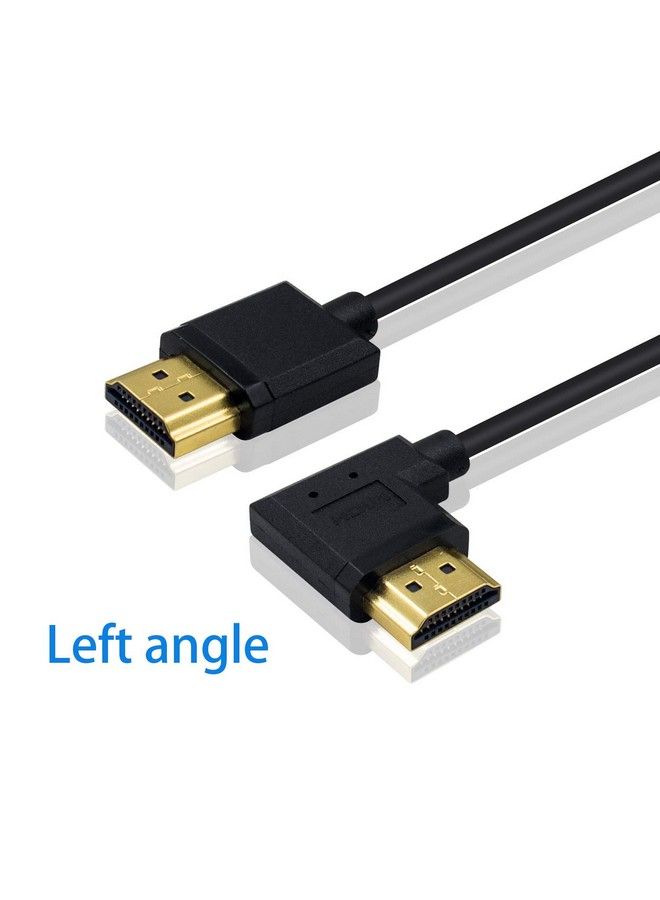 Duttek كابل اتش دي ام اي 4K اتش دي ام اي إلى اتش دي ام اي كابل رقيق للغاية بزاوية يسار موصل اتش دي ام اي ذكر إلى ذكر كابل ممتد ملفوف لتلفاز 3D و 4K الترا اتش دي عصا اتش دي ام اي كابل 2.0 محول تمديد (موسع اتش دي ام اي) (1.2م 4قدم) - Image 3