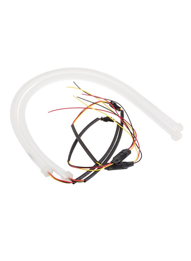 NIBEMINENT Car Flexible Led Tube Strip Light Yellow 60centimeter