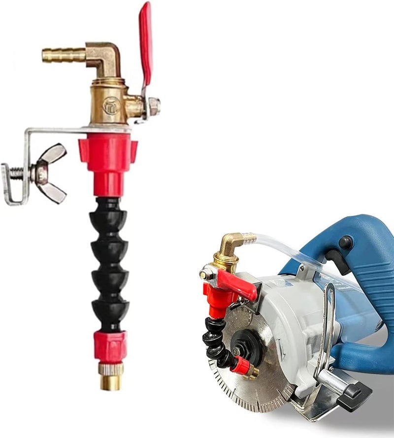 Serplex® Dust Remover Water Sprayer for Cutting Machine, Flexible Water Sprayer Nozzle for Angle Grinders, Water Spray System Improves Cutting Results, Dust Remover System Coolant Misting Attachment - Image 1