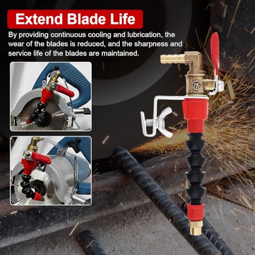 Serplex® Dust Remover Water Sprayer for Cutting Machine, Flexible Water Sprayer Nozzle for Angle Grinders, Water Spray System Improves Cutting Results, Dust Remover System Coolant Misting Attachment - Image 4