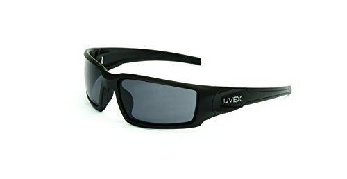 UVEX Honeywell Home Uvex by Hypershock Safety Glasses, Black Frame with Gray Lens & Uvextreme Plus Anti-Fog Coating (S2941XP) - Image 1