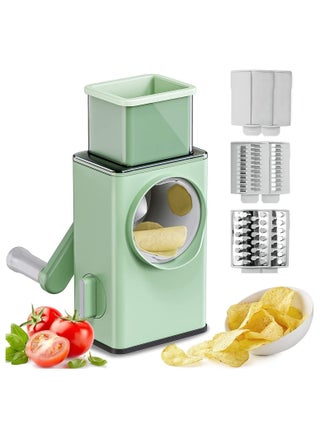 Multifunctional Vegetable Cutter Chopper Rotary Cheese Grater 3-in-1 Shredder Slicer Grinder Salad Maker Machine with Stainless Steel Roller Blades for Vegetable Fruit Nut - pzsku/ZE56C305FA87F3E561D37Z/45/_/1729764670/f7dfbba6-f0e8-4fac-9155-ca4d7fd63a5c