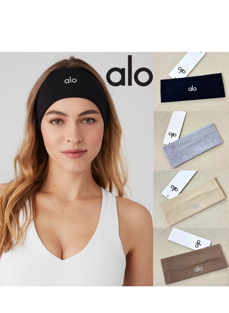 alo Running Hair Bands For Women, Girls' Sport Headbands, Sweat Bands for Sweat-Wicking, Soft Head Bands for Sports, Yoga  - Image 2